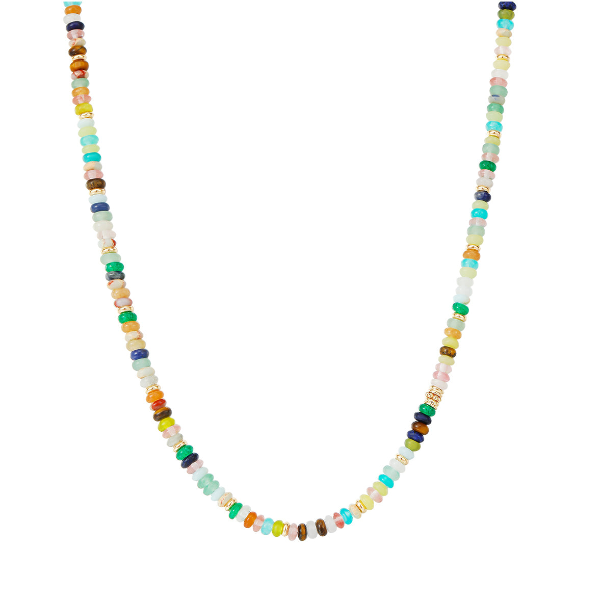 Iwn Rainbow Beads Necklace