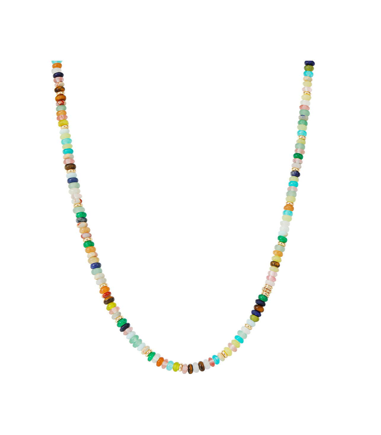 Iwn Rainbow Beads Necklace