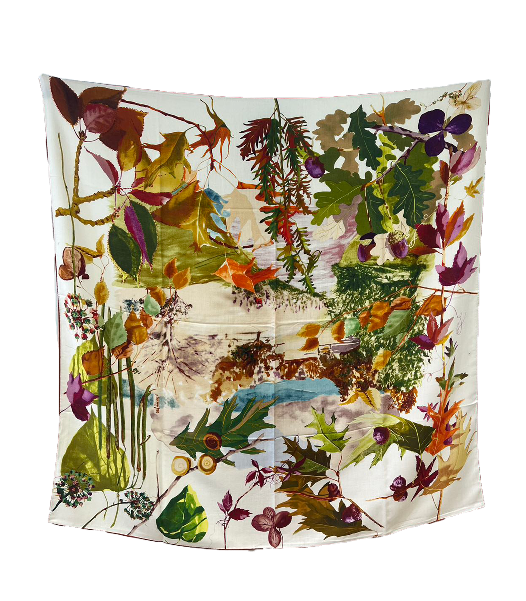 Abstract Autumnal Leaves Large Scarf